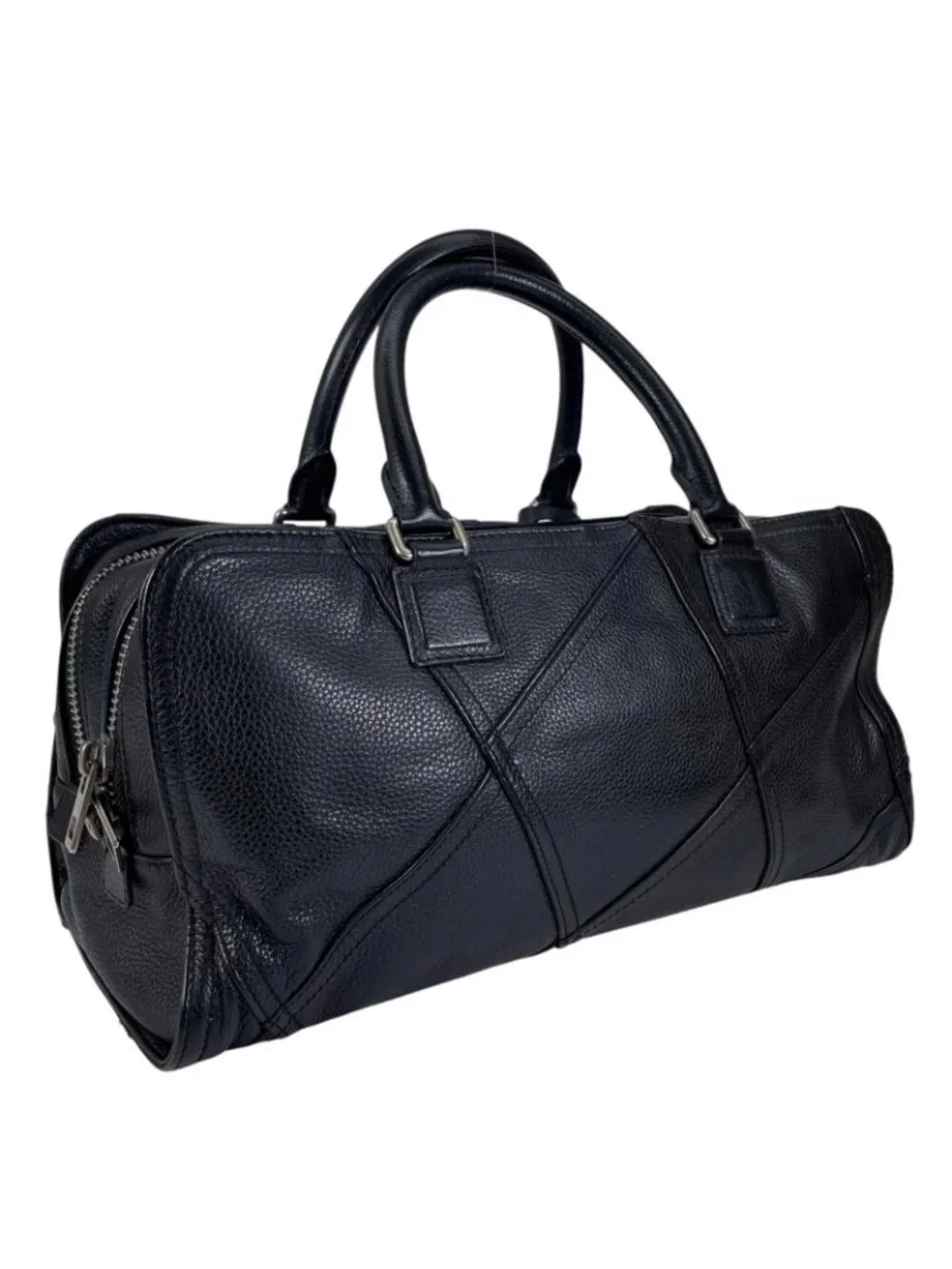 Loewe Amazona 335.76 Handbag Leather Black Jyunya Watanabe Patchwork